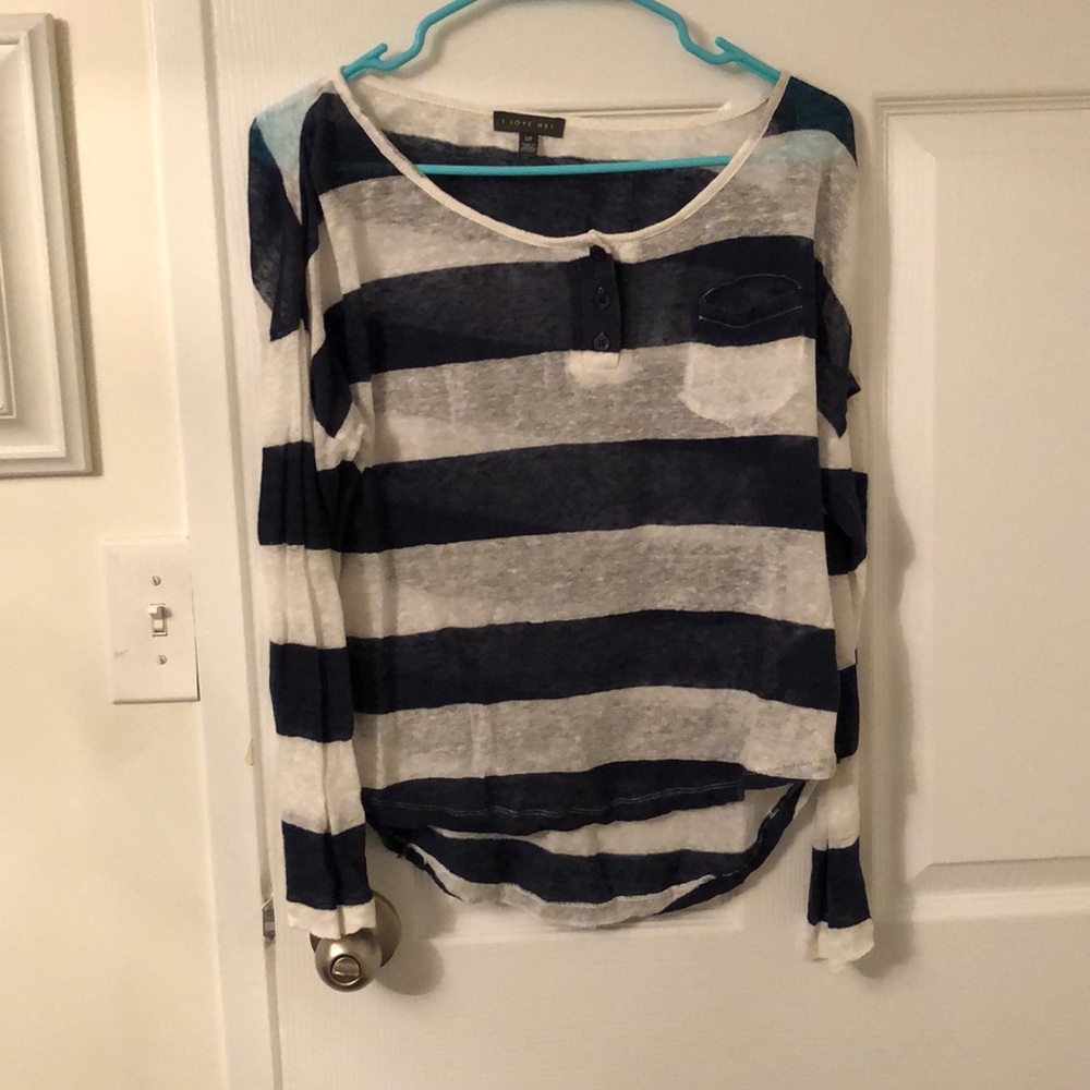 Loose striped blouse